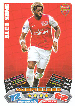 Alex Song Arsenal 2011/12 Topps Match Attax #9